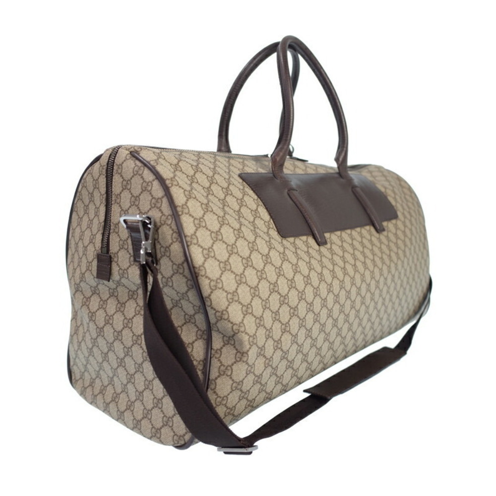 Gucci Plus GG Boston Shoulder Duffle Bag Brown